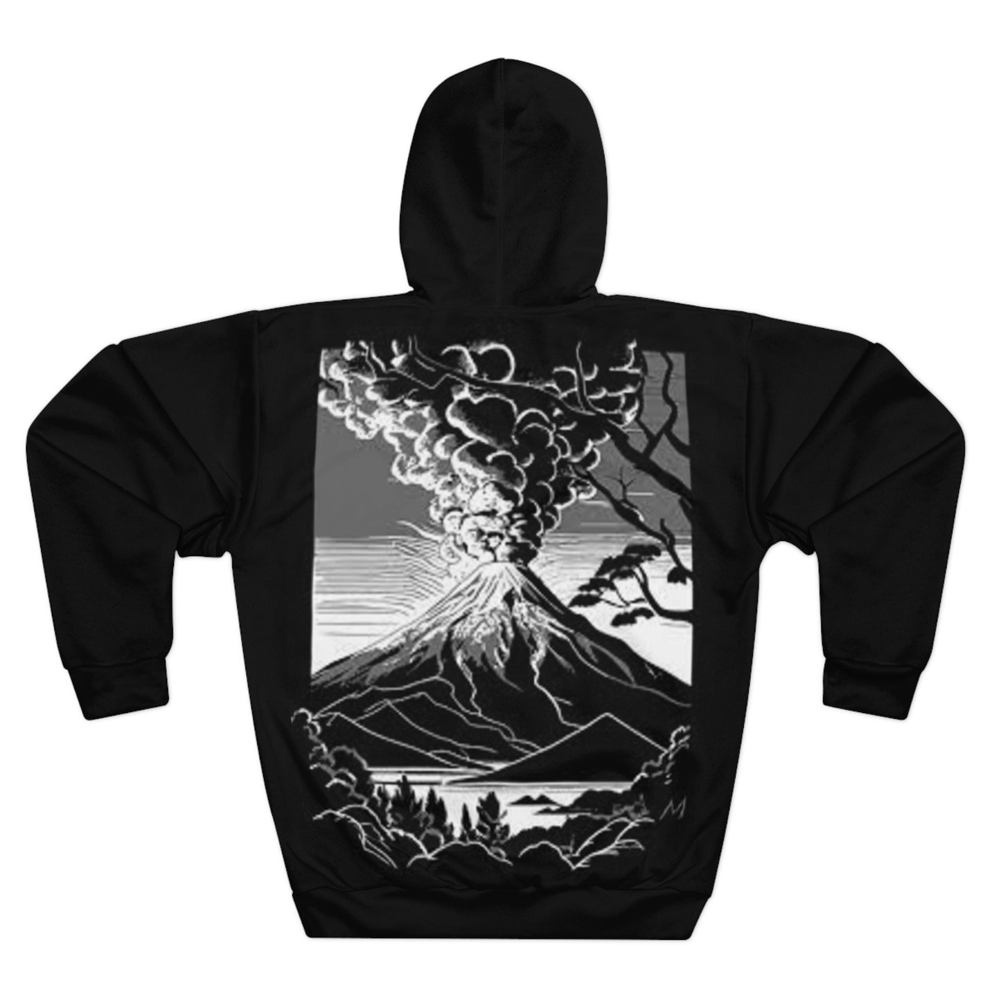 HOODIE BLACK MOUNTAIN