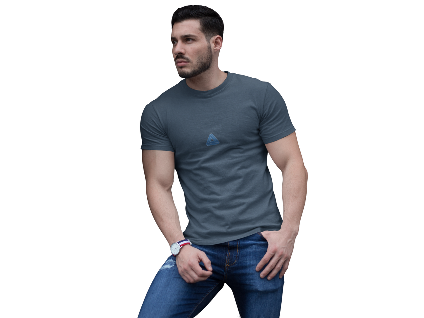 CAMISETA FIT-TEE AZUL
