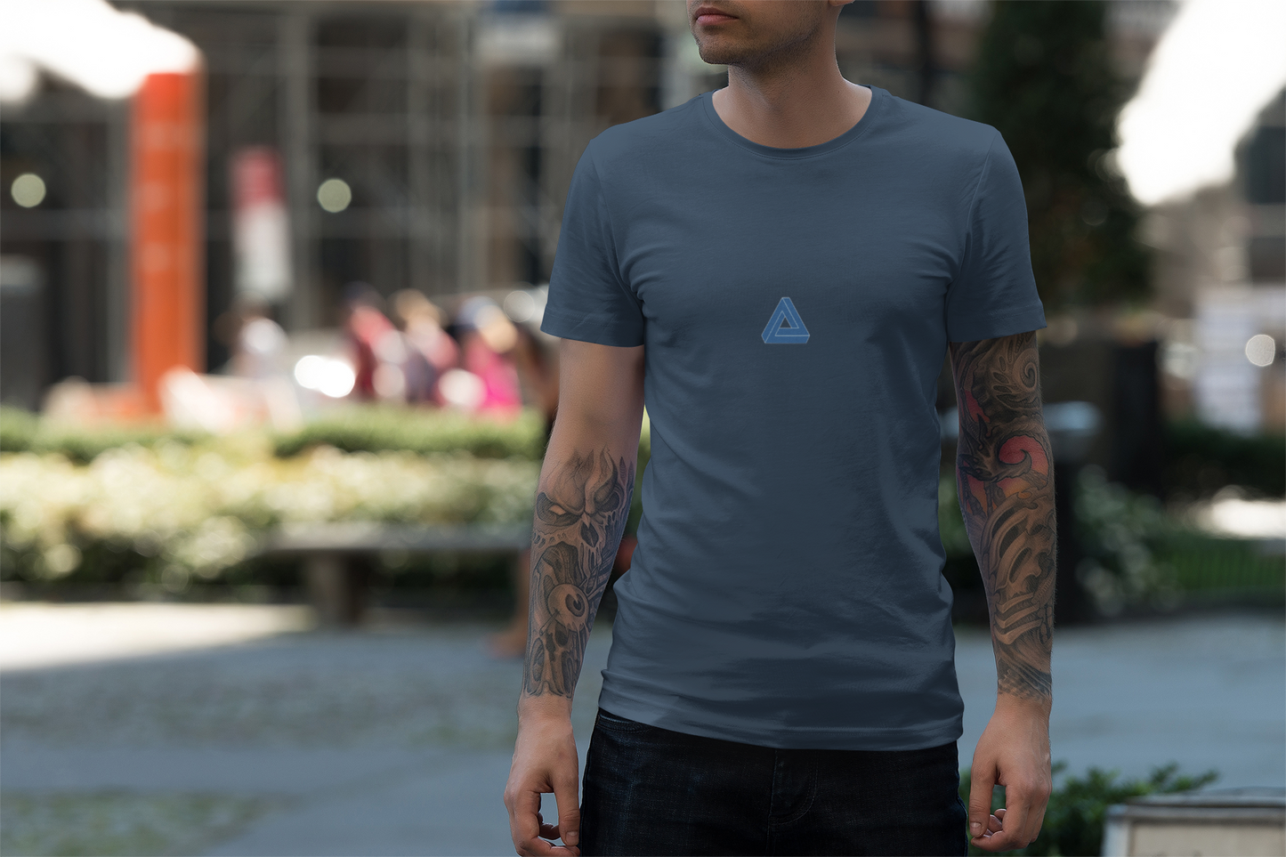 CAMISETA FIT-TEE AZUL