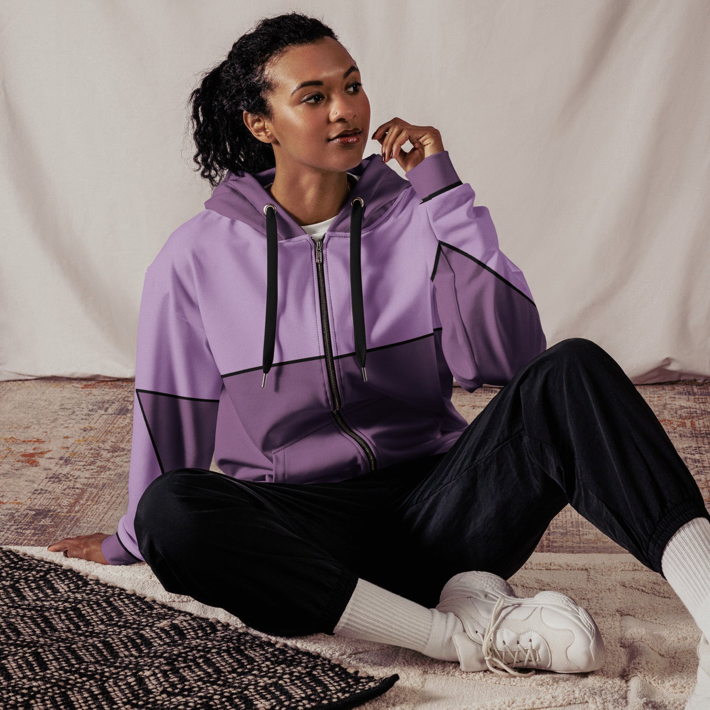 ZIP HOODIE BRAVO CULTURE LILA